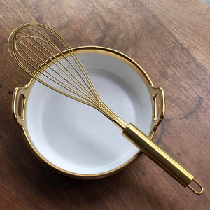 Stainless Steel Gold Whisk
